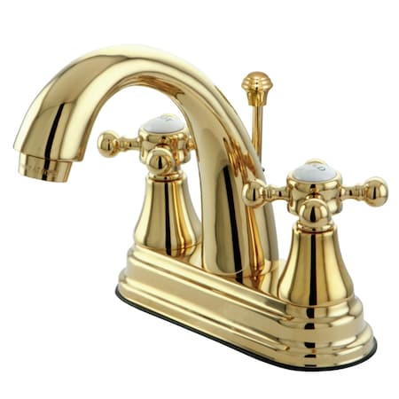 KS7612BX 4 Centerset Bathroom Faucet, Polished Brass